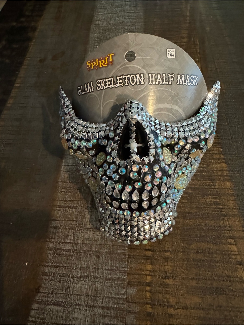 NWT Spirit Halloween Glam Skeleton Half Mask